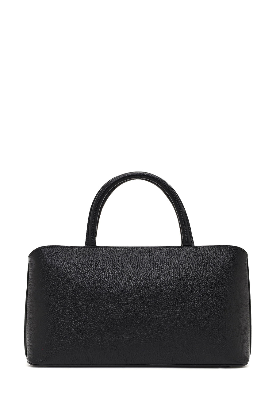 Women's Black Long Strap Leather Shoulder Bag