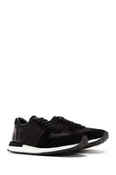 Erkek Siyah Süet Detaylı Sneaker | Derimod