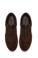 Male Brown Lace-Up Suede Leather Sneaker | Derimod