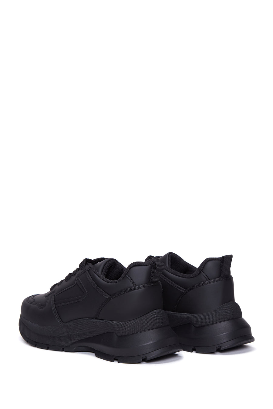 Kadın Siyah Kalın Tabanlı Sneaker