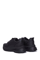 Women's Black Thick Sole Lace-Up Sneakers | Derimod