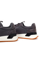Erkek Gri Bağcıklı Kalın Tabanlı Deri Sneaker | Derimod