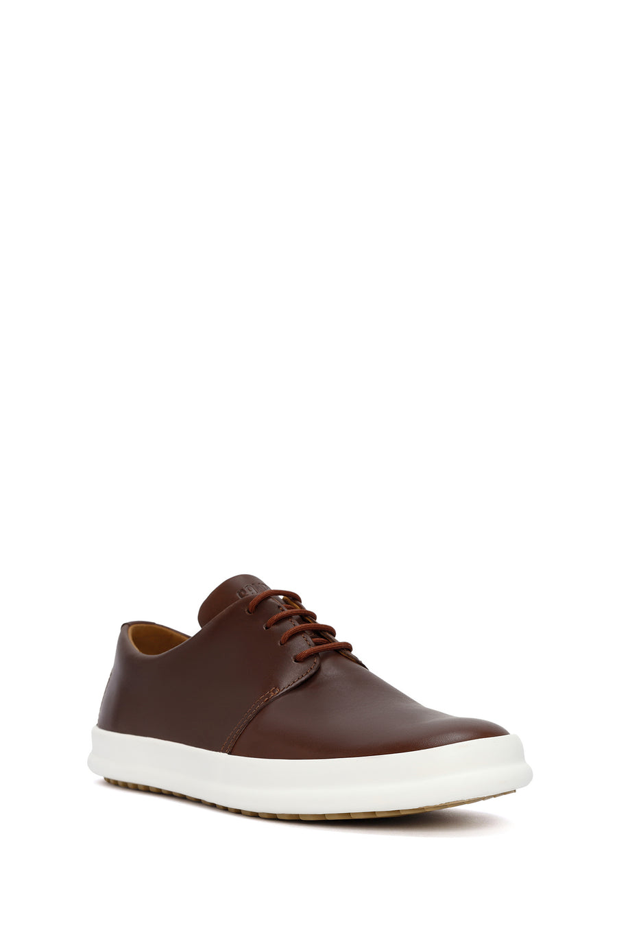 Camper Men's Brown Chasis Lace-Up Leather Casual Shoes