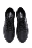 Men's Black Leather Sneaker | Derimod