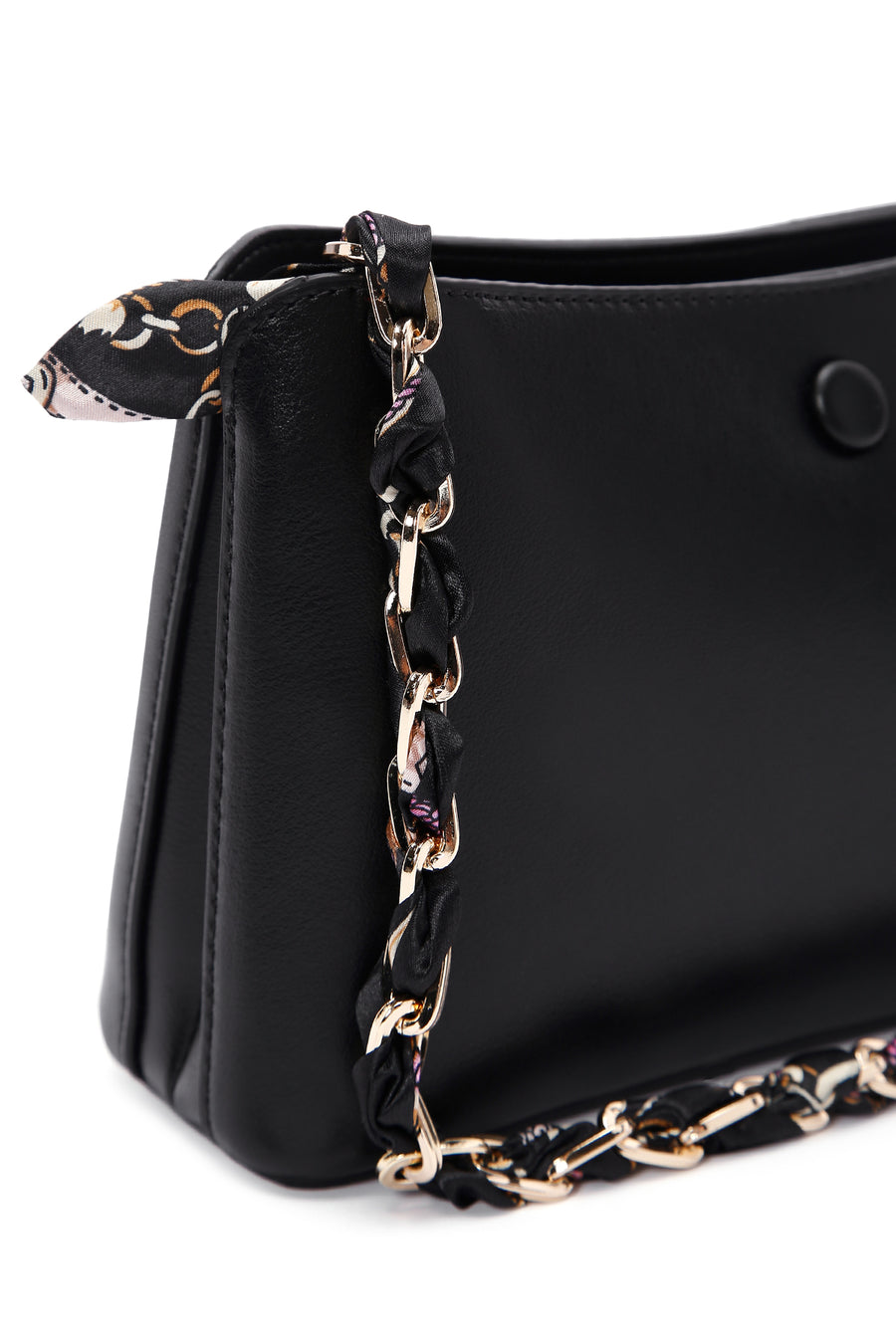 Women's Black Long Strap Shoulder Bag