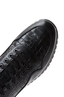 Erkek Siyah Deri Sneaker | Derimod