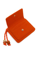 Woman Orange Charm Card Holder | Derimod