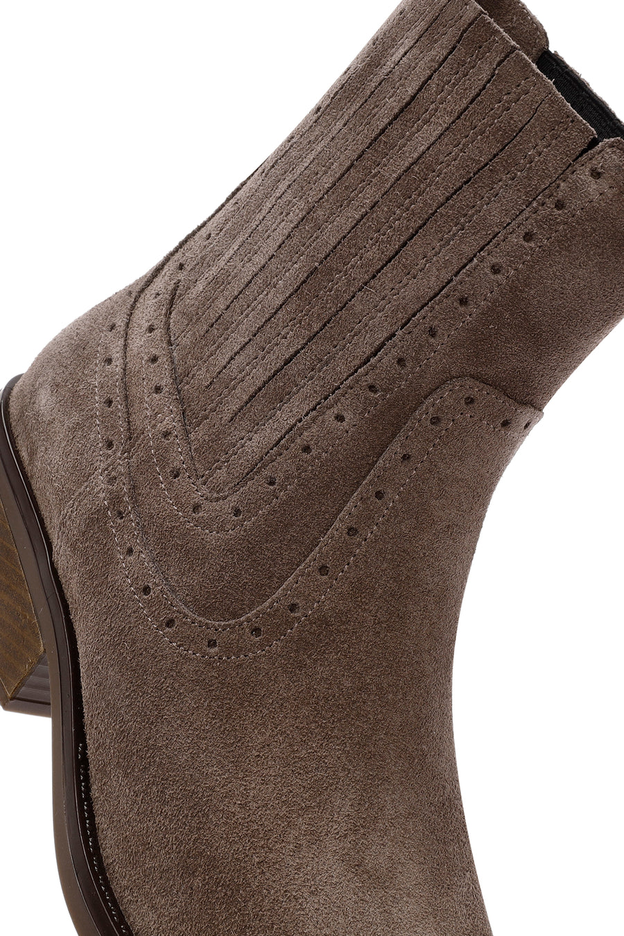 Woman Mink Suede Leather Cowboy Boots