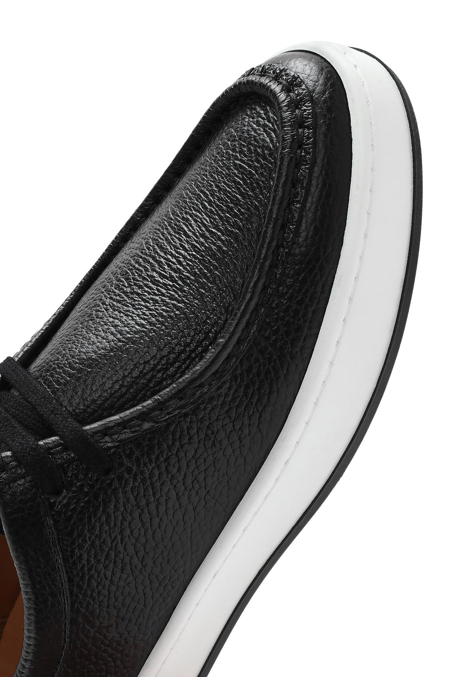Men's Black Lace-up Leather Casual Shoes