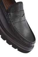 Men's Black Leather Loafer | Derimod