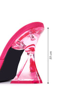 Women's Pink Transparent Heeled Slippers | Derimod