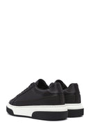 Men's Black Lace-up Leather Sneaker | Derimod