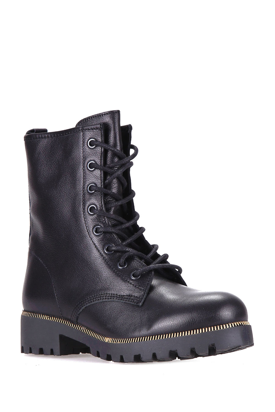 Lace-Up Women's Leather Boots