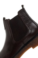 Men's Brown Leather Casual Chelsea Boots | Derimod