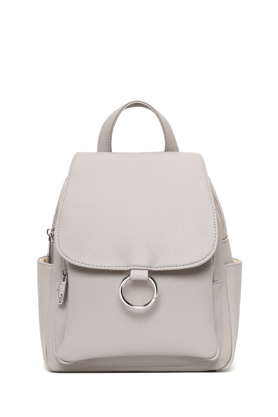 Woman Gray Backpack