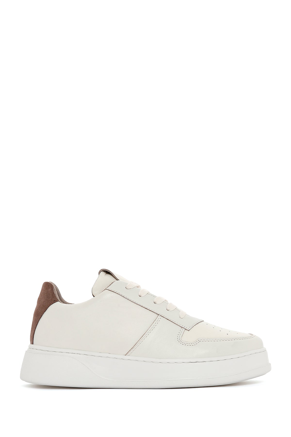 Men's Beige Leather Sneaker 23SFD627218 | Derimod