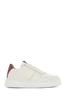 Men's Beige Leather Sneaker | Derimod