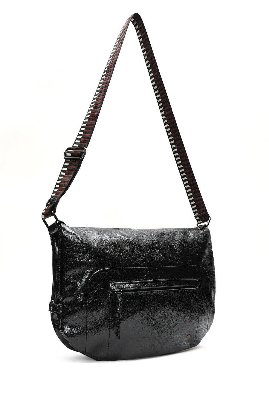 Women's Black Long Strap Shoulder Bag