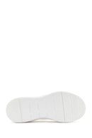 Derimod Zero Women's White Lace-Up Thick Soled Fabric Sneaker | Derimod