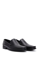 Men's Black Leather Casual Loafer | Derimod