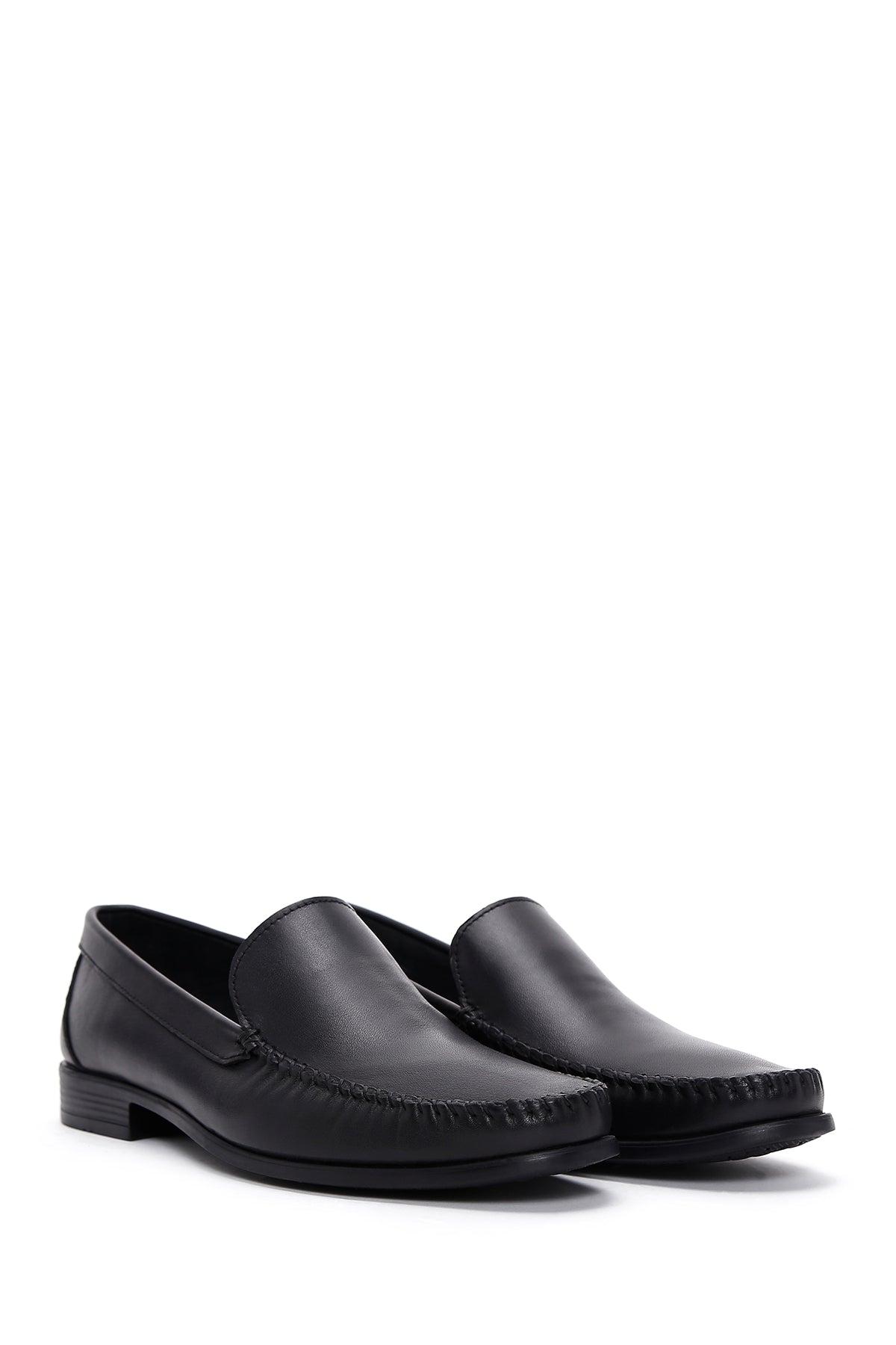 Erkek Siyah Deri Casual Loafer