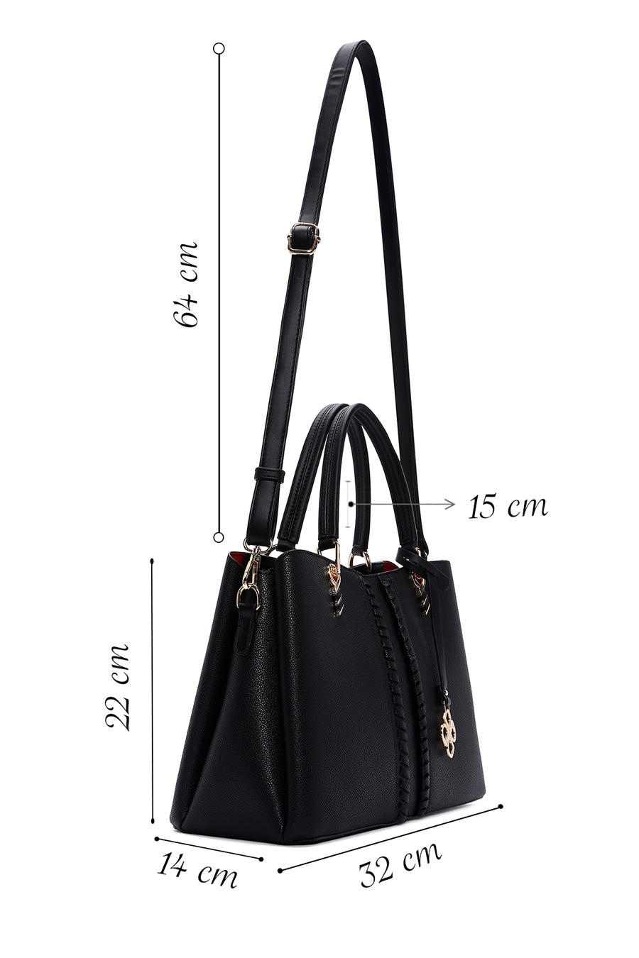 Women's Black Shoulder Bag