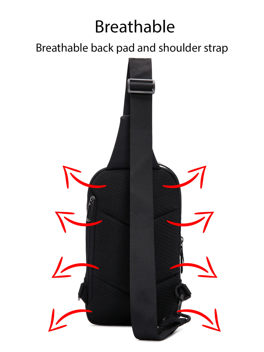 D-Pack Erkek Siyah Kumaş Çapraz Çanta
