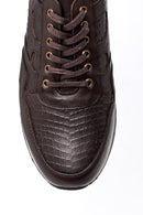 Men's Crocodile Detailed Sneaker | Derimod