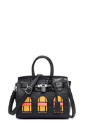 Women's Black Faux Leather Handbag | Derimod