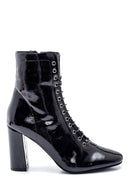 Women's Patent Leather Heeled Boots | Derimod