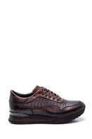 Men's Leather Crocodile Sneaker | Derimod