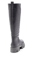 Women's Leather Thick Soled Boots | Derimod