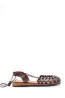 Women's Leather Rope Detailed Sandals | Derimod