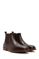 Men's Brown Leather Chelsea Boots | Derimod