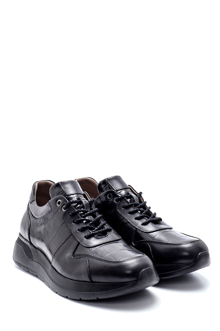 Men's Leather Crocodile Patterned Sneaker