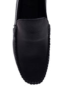 Men's Black Leather Casual Loafer | Derimod