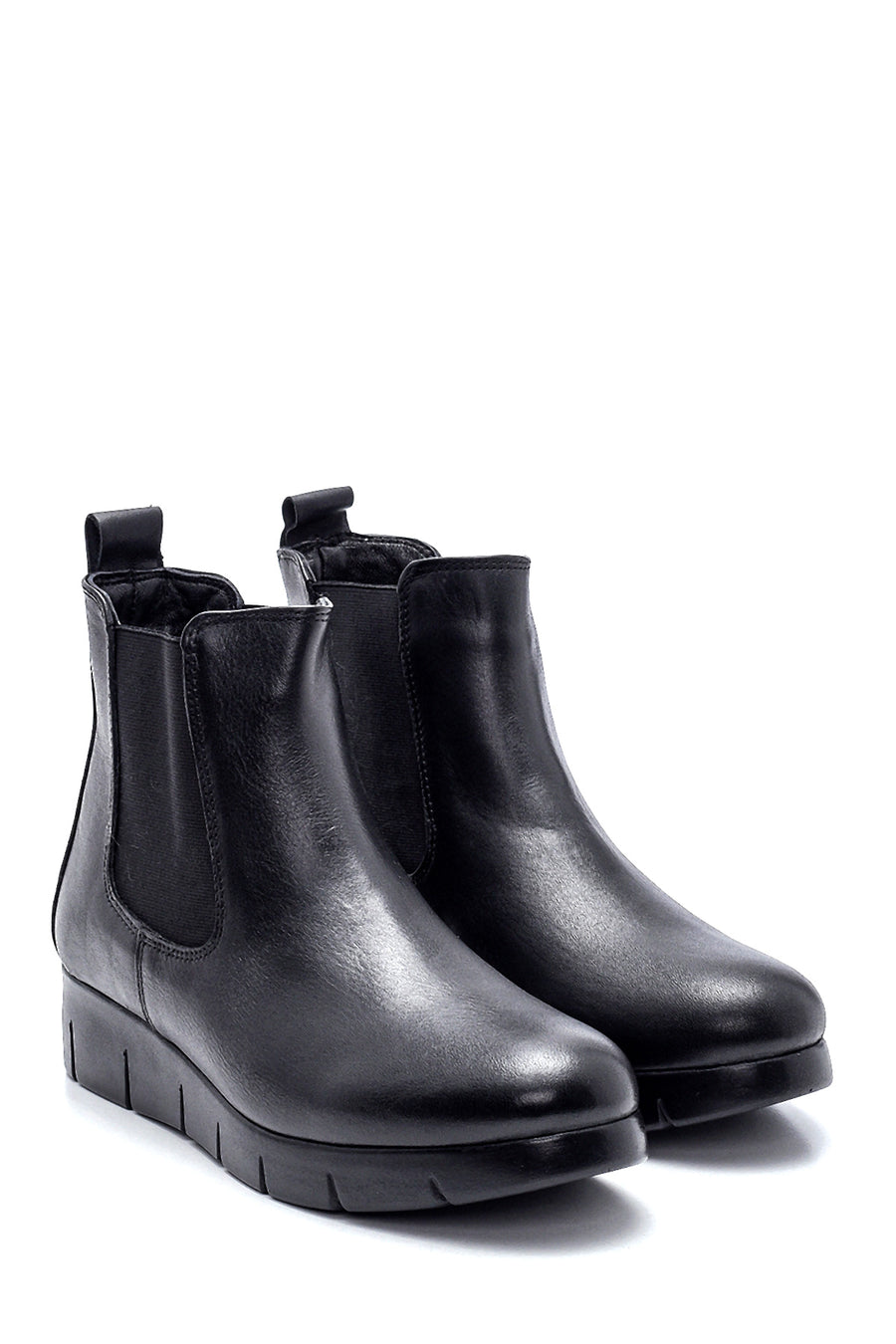 Kadın Deri Yüksek Taban Chelsea Bot