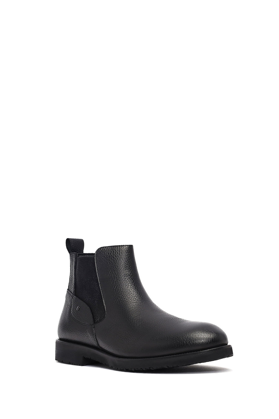 Male Black Leather Chelsea Boots