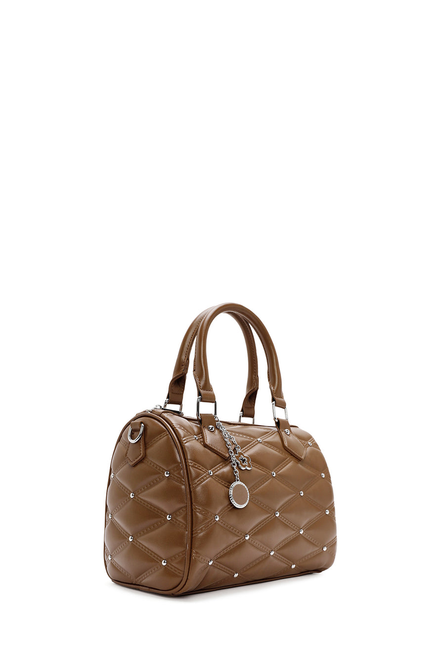 Women's Mink Long Strap Accessory Quilted Patterned Handbag