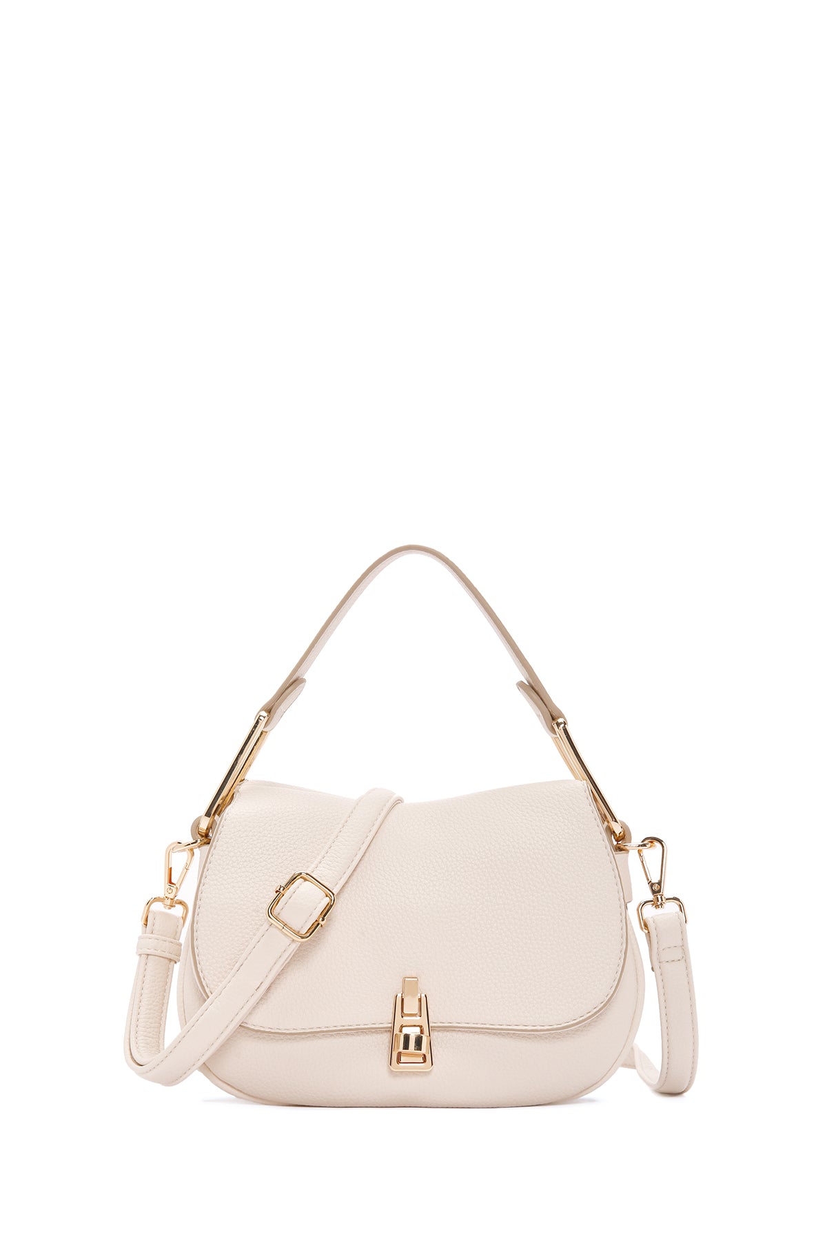 Women's Cream Long Strap Shoulder Bag 24SBD2487FT | Derimod