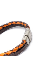 Erkek Kahverengi Deri Bileklik | Derimod