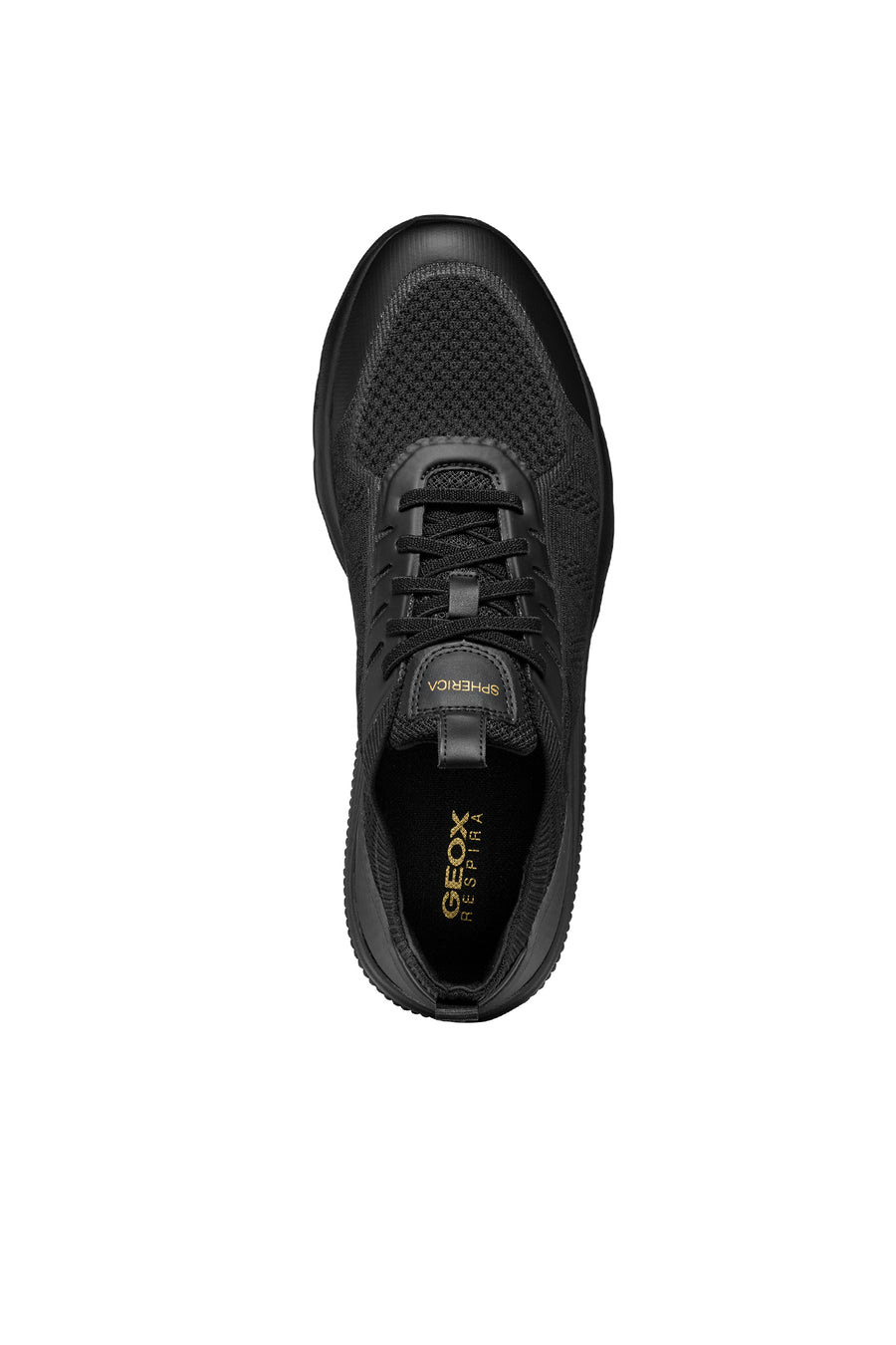 Geox Erkek Siyah Spherica Bağcıklı Deri Sneaker