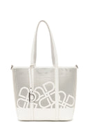Woman Cream Long-Strap Printed Shoulder Bag | Derimod