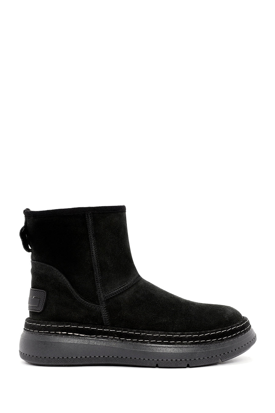 Women's Black Suede Leather Boots 24WFD133710 | Derimod