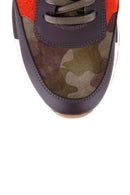 Camouflage Pattern Men's Suede Shoes | Derimod