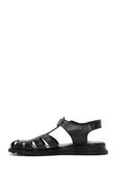 Women's Black Ankle Strap Leather Sandals | Derimod