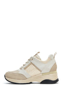 Women's Beige Thick Soled Sneaker | Derimod