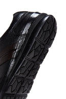 Men's Black Leather Sneaker | Derimod