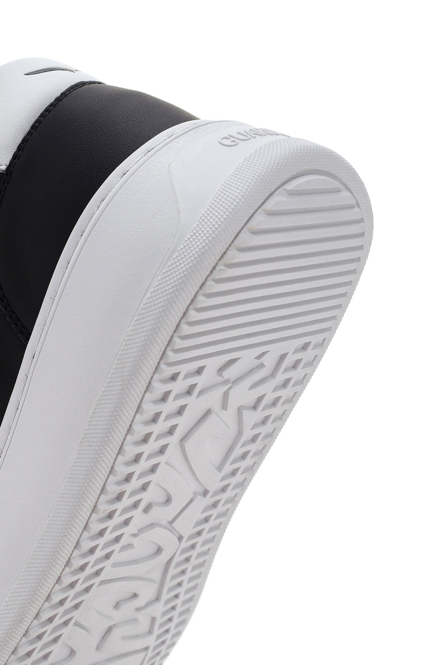 Alberto Guardiani Erkek Siyah New Era Kalın Tabanlı Deri Sneaker
