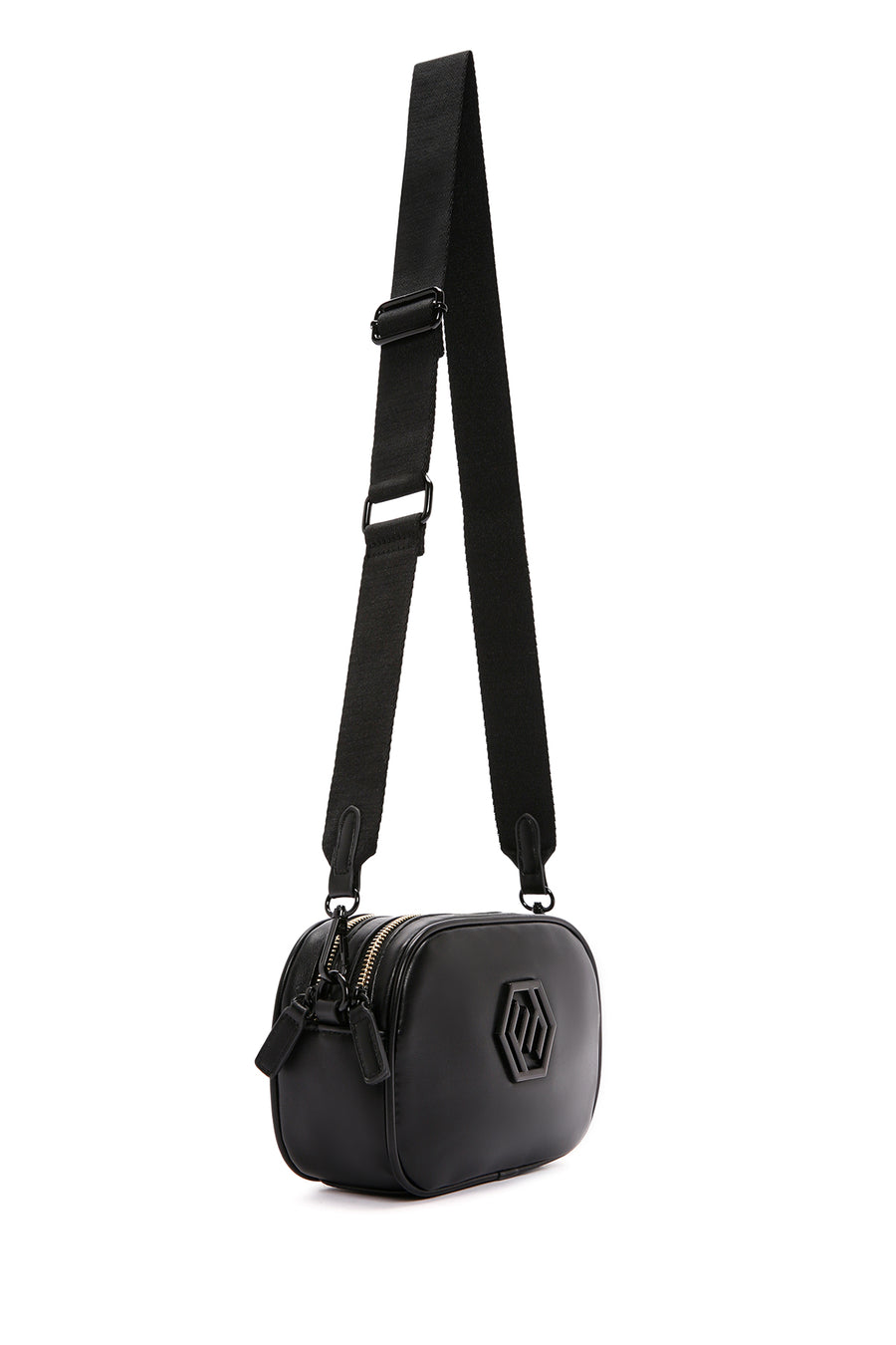 Women's Black Long Strap Crossbody Bag